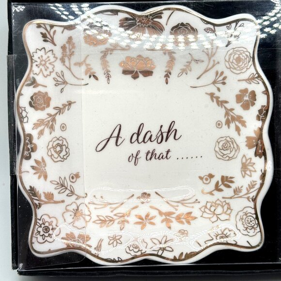 Anthropologie A Pinch Of This & A Dash Of That Trinket Dishes NIB Gift 3.5" - Picture 4 of 4